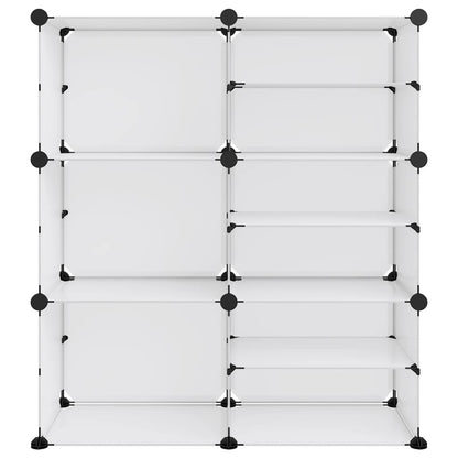 Shoe Rack Transparent 84x31.5x93 cm PP