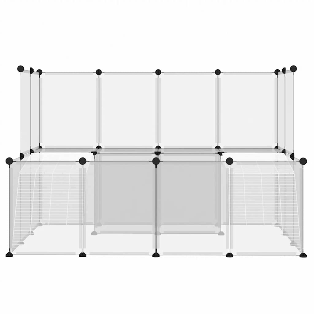 Small Animal Cage Transparent 143x107x93 cm PP and Steel