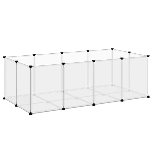 Small Animal Cage Transparent 144x74x46.5 cm PP and Steel