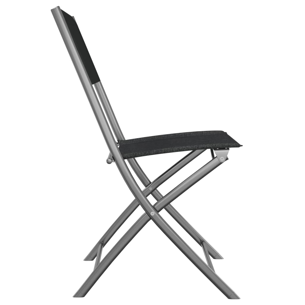Folding Outdoor Chair | Set of 2 | Black
