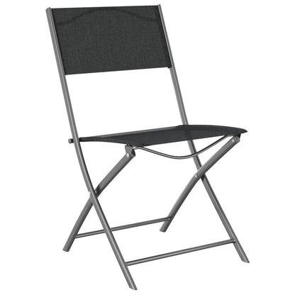 Folding Outdoor Chair | Set of 4 | Black