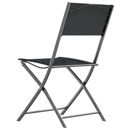 Folding Outdoor Chair | Set of 4 | Black