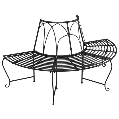 Tree Bench | Set of 2 | Black | Steel | Large | Appealing Design