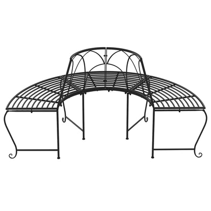 Tree Bench | Set of 2 | Black | Steel | Large | Appealing Design