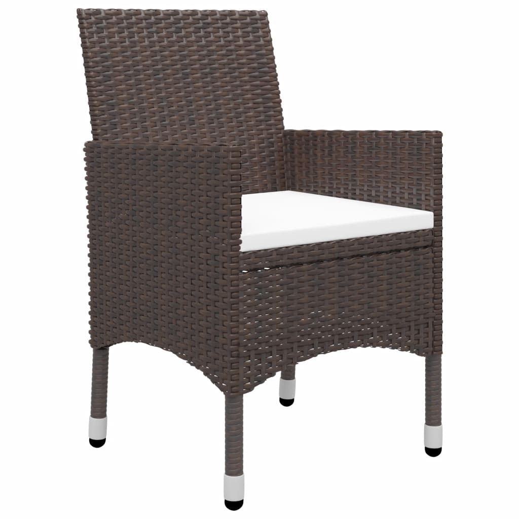 Garden Dining Set | Brown, Cream White