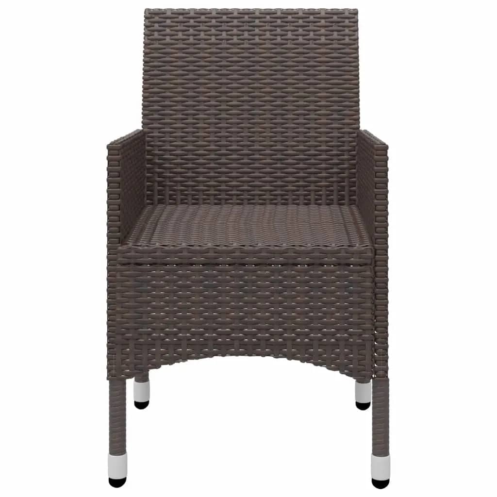 Garden Dining Set | Brown, Cream White