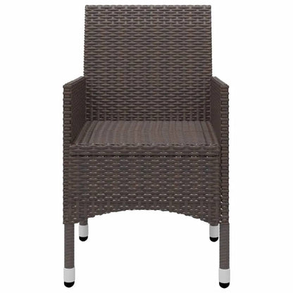 Garden Dining Set | Brown, Cream White