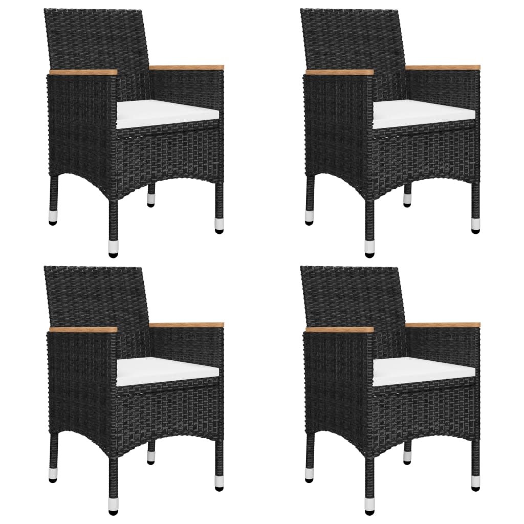 Garden Dining Set | Black, Cream White