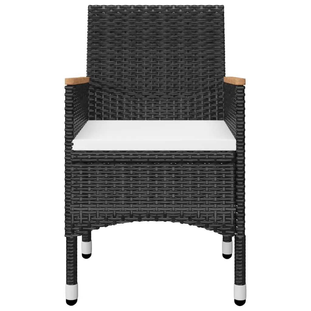 Garden Dining Set | Black, Cream White