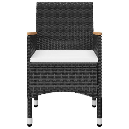 Garden Dining Set | Black, Cream White