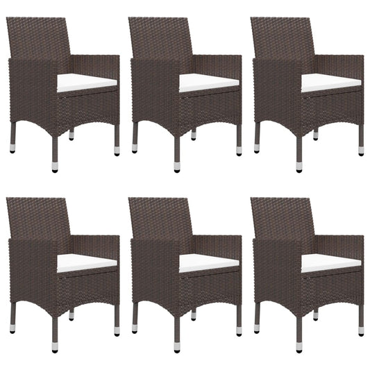 Garden Dining Set | Brown and Cream White