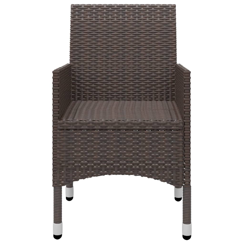 Garden Dining Set | Brown and Cream White