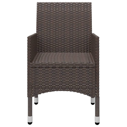 Garden Dining Set | Brown and Cream White