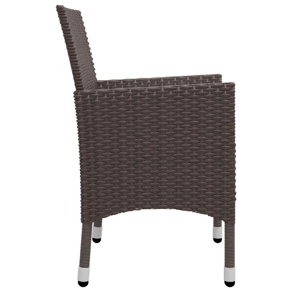Garden Dining Set | Brown and Cream White
