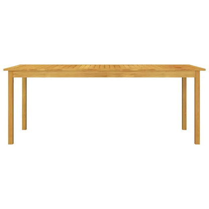 Garden Dining Set | Black | Solid acacia wood | Large | Durable