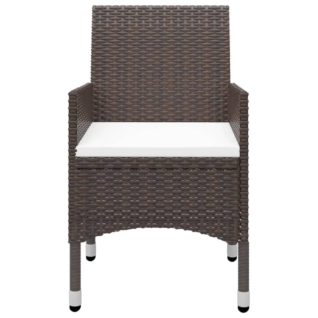 Garden Dining Set | Brown and Cream