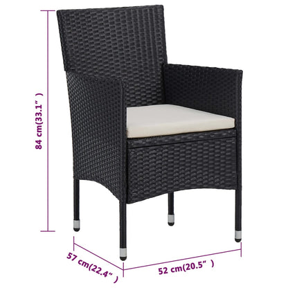 Garden Dining Set | Brown, Cream White