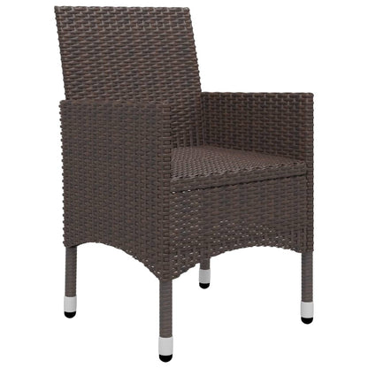Garden Dining Set | Brown, Cream White