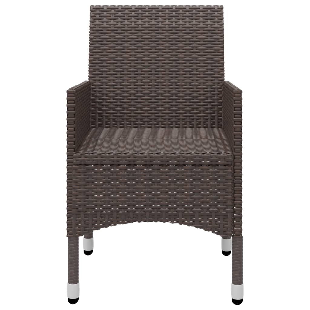 Garden Dining Set | Brown, Cream White
