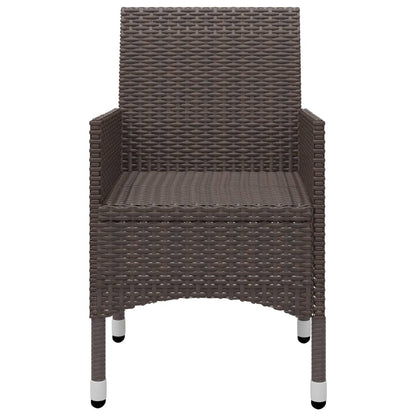 Garden Dining Set | Brown, Cream White