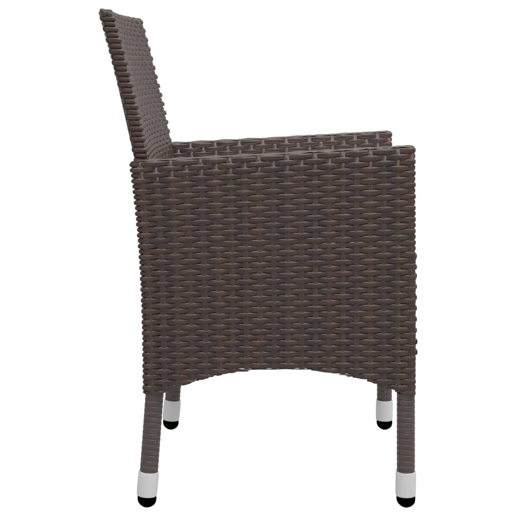 Garden Dining Set | Brown, Cream White
