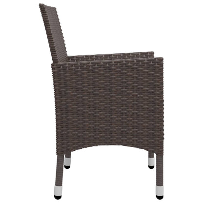 Garden Dining Set | Brown, Cream White