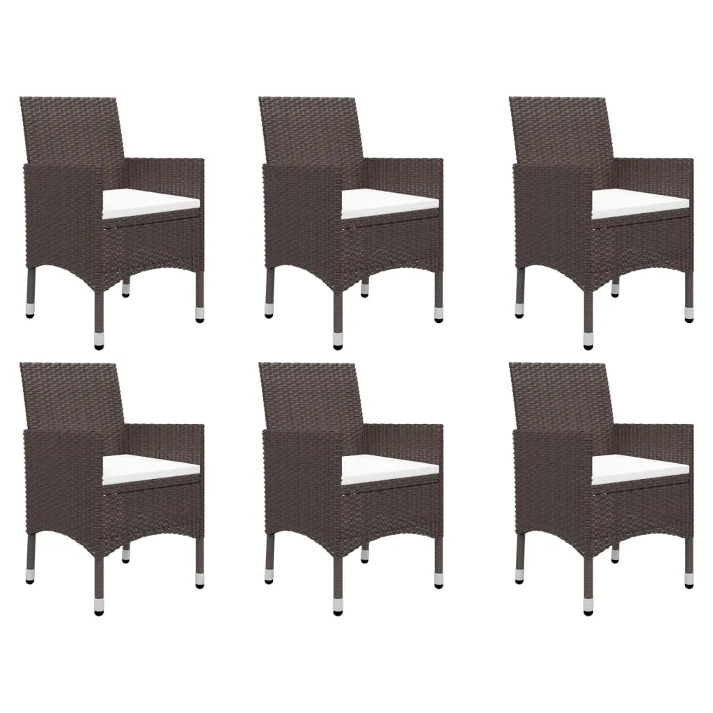 Garden Dining Set | Brown | Solid acacia wood | Large | Ergonomic