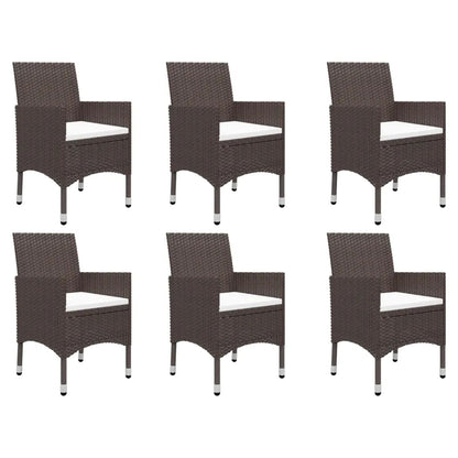Garden Dining Set | Brown | Solid acacia wood | Large | Ergonomic