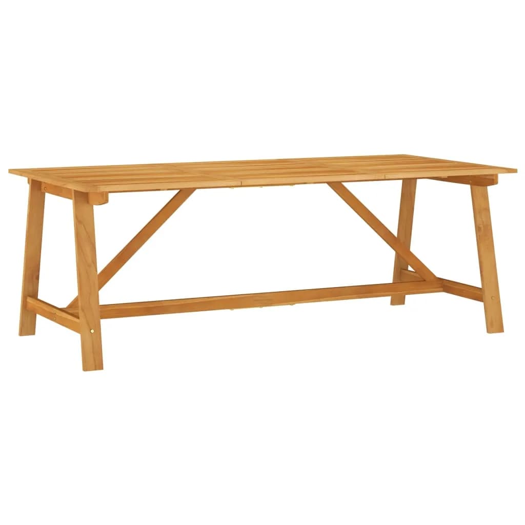 Garden Dining Set | Brown | Solid acacia wood | Large | Ergonomic