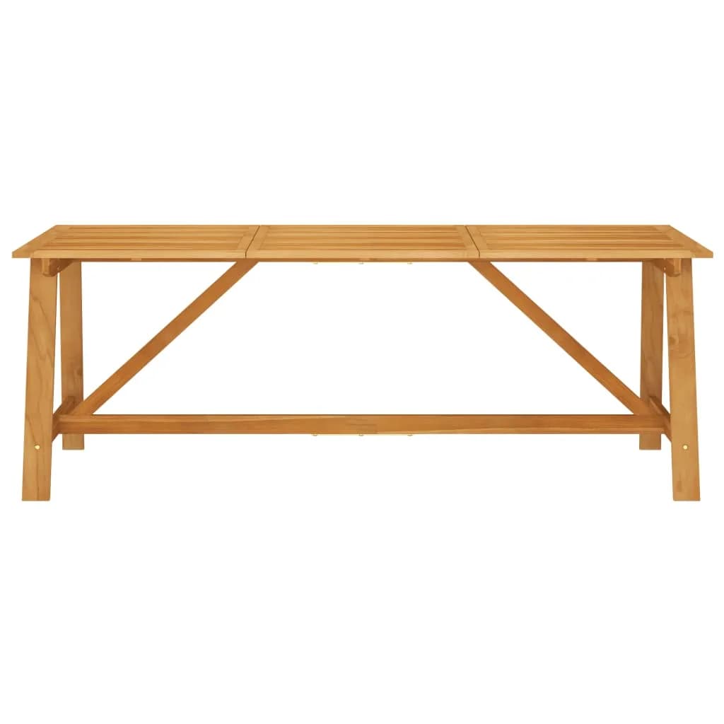 Garden Dining Set | Brown | Solid acacia wood | Large | Ergonomic