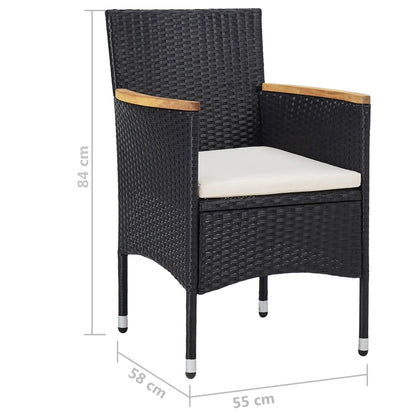 Garden Dining Set | Black