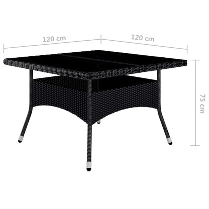 Garden Dining Set | Black
