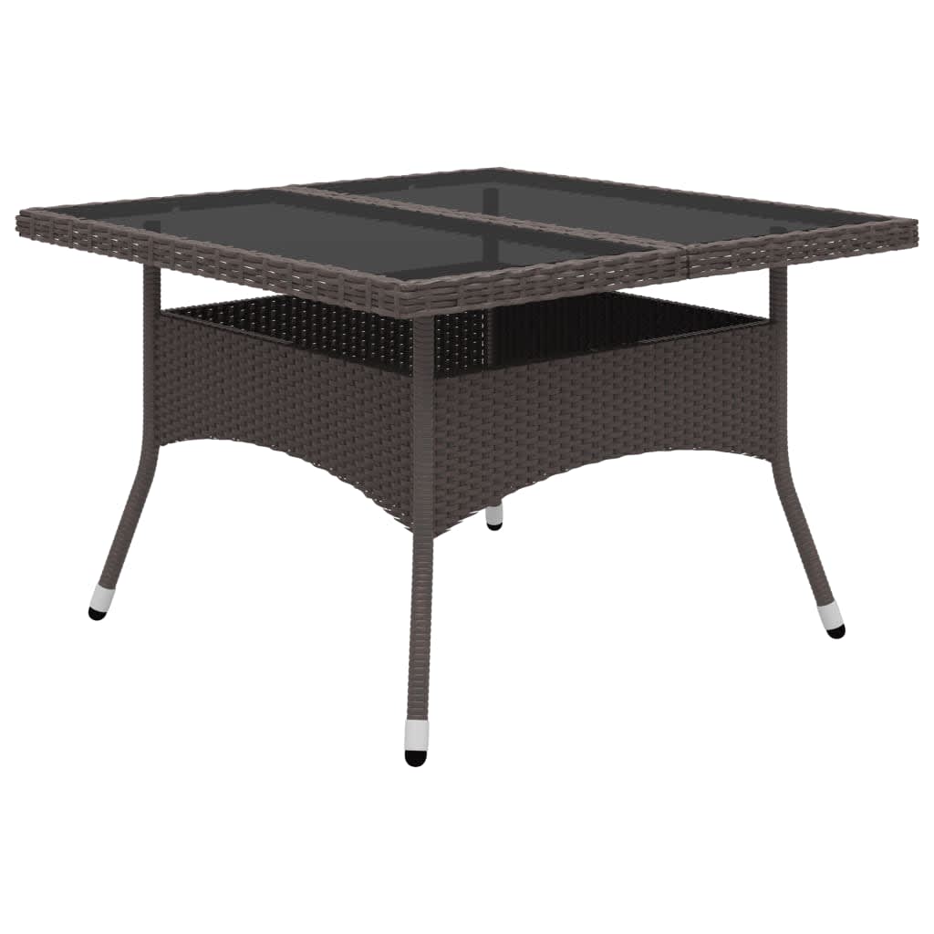 Garden Dining Set | Brown with cream cushions
