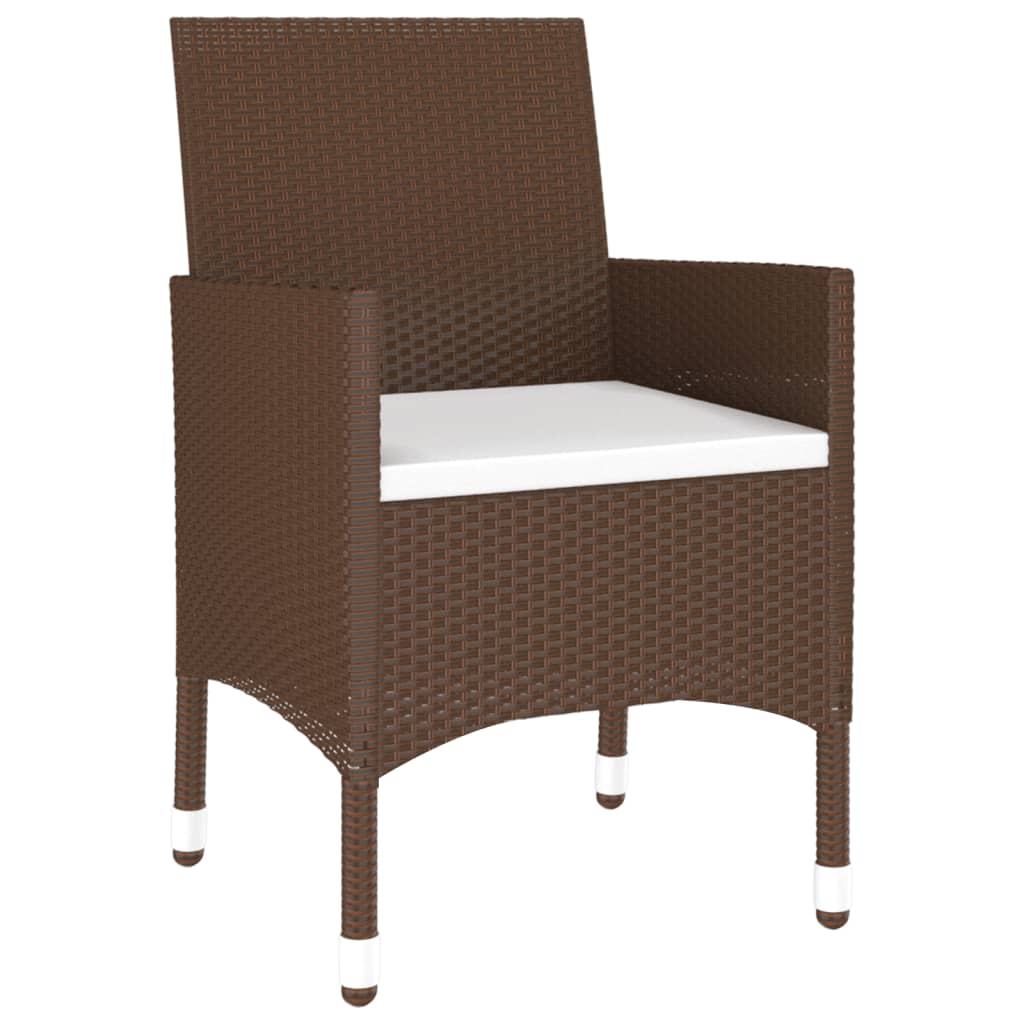 Garden Bistro Set | Brown,Cream White