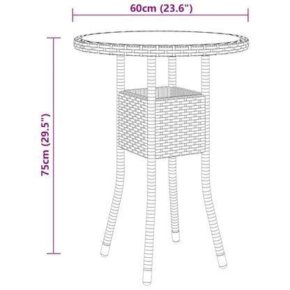 Garden Bistro Set | Brown,Cream White