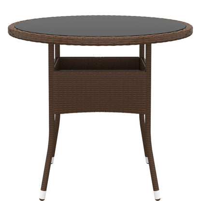 Garden Bistro Set | Brown | Poly rattan | Standard |  Removable Covers