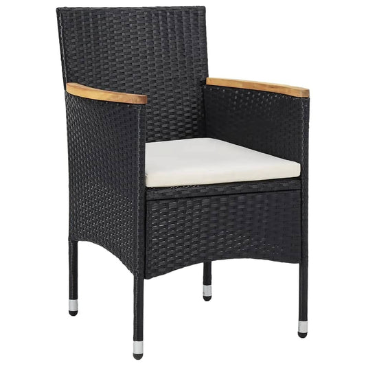 Garden Dining Set | Black, Cream White