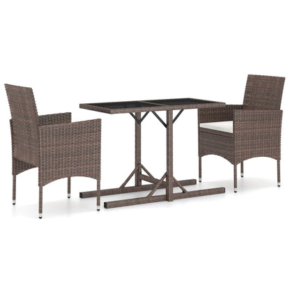 Garden Dining Set | Brown