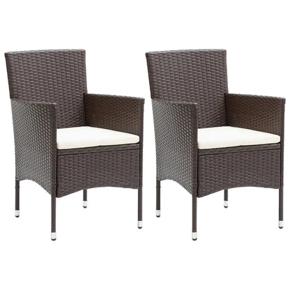 Garden Dining Set | Brown