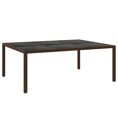 Garden Dining Set | Brown and cream white