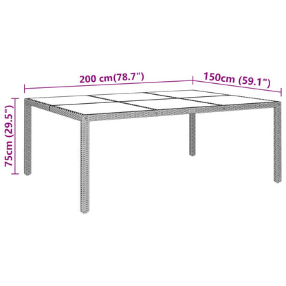 Garden Dining Set | Brown and cream white