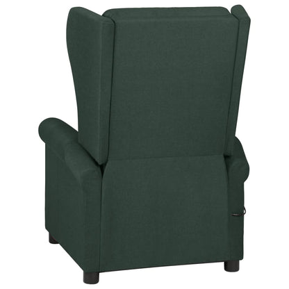 Recliner Chair Dark Green Fabric
