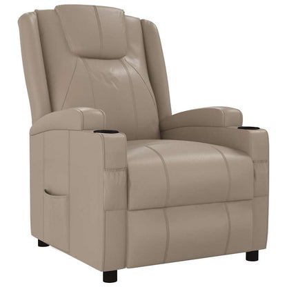 Recliner Chair Cappuccino Faux Leather