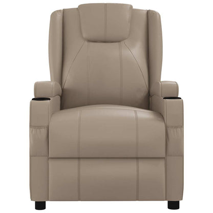 Recliner Chair Cappuccino Faux Leather