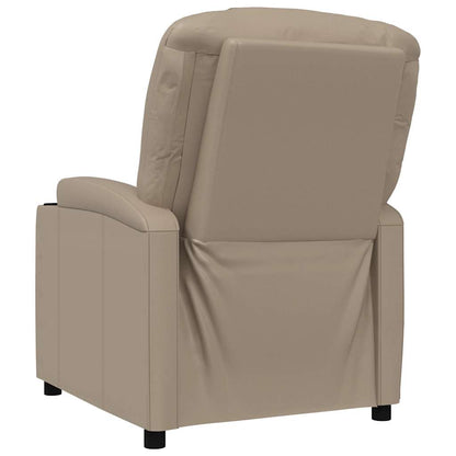 Recliner Chair Cappuccino Faux Leather
