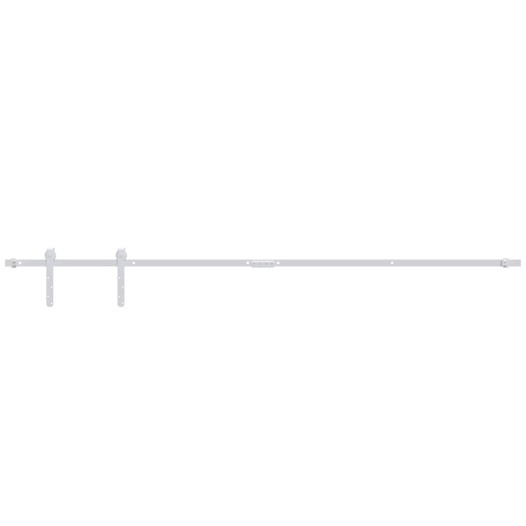 Mini Sliding Cabinet Door Kit Carbon Steel White 200 cm