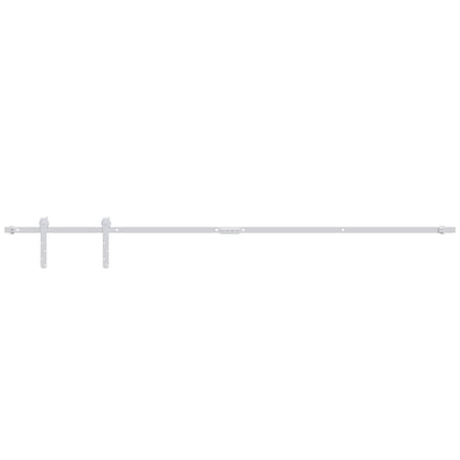 Mini Sliding Cabinet Door Kit Carbon Steel White 200 cm