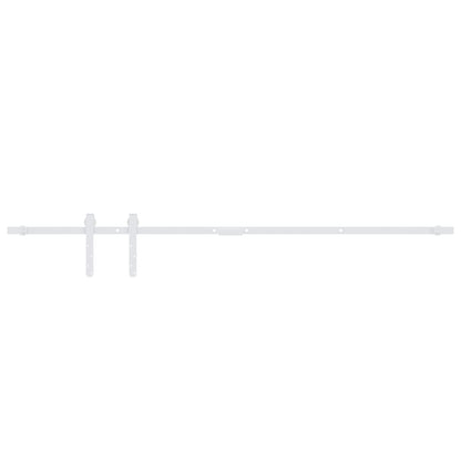 Mini Sliding Cabinet Door Kit Carbon Steel White 122 cm