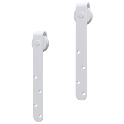 Mini Sliding Cabinet Door Kit Carbon Steel White 122 cm