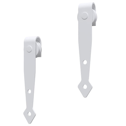 Mini Sliding Cabinet Door Kit Carbon Steel White 152 cm
